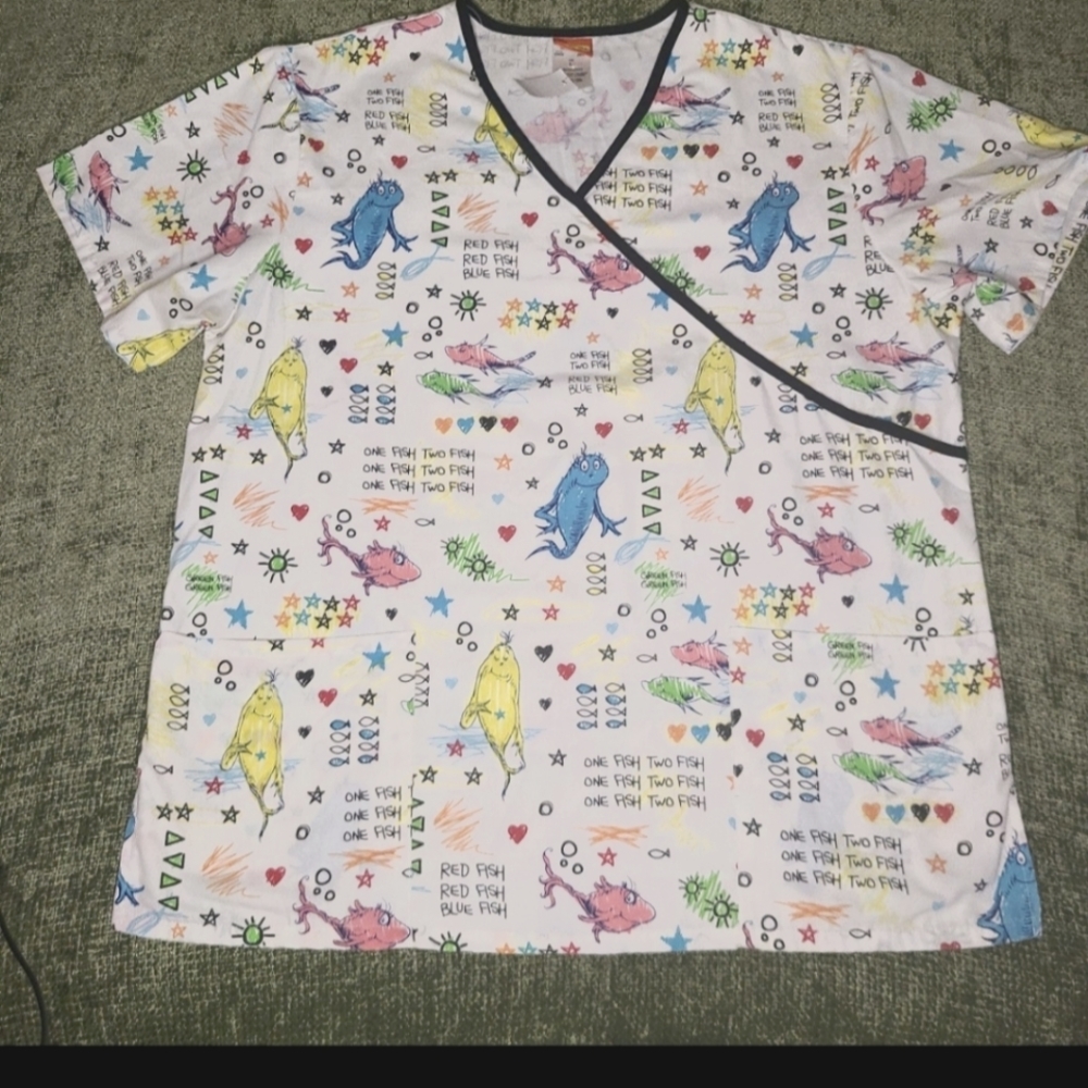 Dr. Seuss Scrub Top